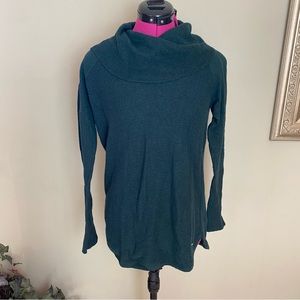 Calvin Klein Dark Emerald Green Cowl Neck Sweater